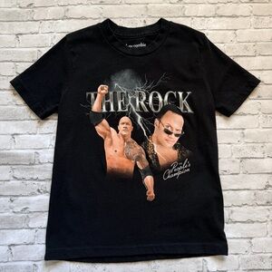 Abercrombie Kids Black 'The Rock' Graphic Tee